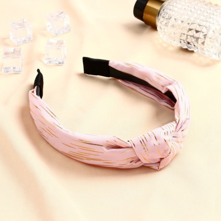 Hair rim "Amata" Golden Thread, 3 cm, pink
