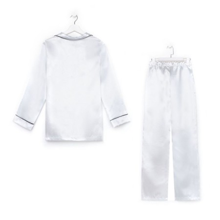 Female pajamas (shirt and trousers) KAFTAN Queen size 40-42, white color-10