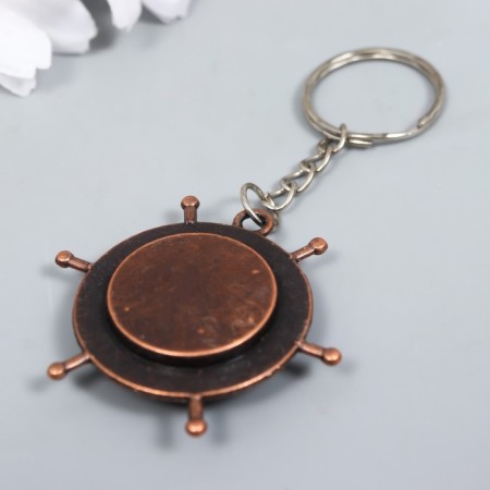 Metal keychain "Hot with a compass" 3.5x3.5x0.7 cm-2