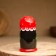 Matryoshka 3 puppet "Masha" with God's cow, 11cm, manual painting.