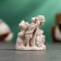 Фигура "Бог моря" коричневая, 4х4х3см