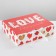 Gift folding box, packaging, "love", 31 x 24.5 x 8 cm