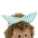 Soft toy "Hedgehog Thorn: Summer Walk", 15 cm