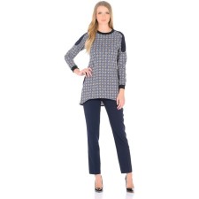 Women's “Coins” tunic, size 42, blue color
