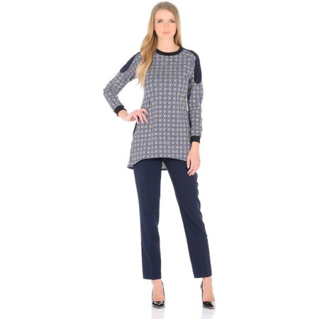 Women's “Coins” tunic, size 42, blue color