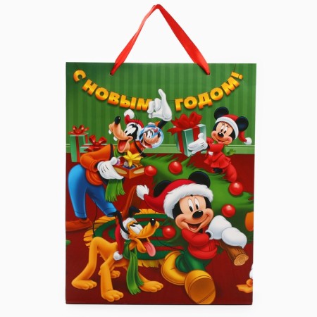 New Year. Gift package, 31x40x11.5 cm, packaging, Mickey Mouse-2