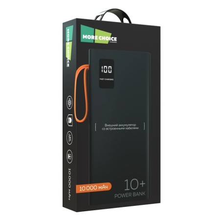 External battery More Choice PB22-10, 10000 mAh, 2xusb, 2.1 a, black-5