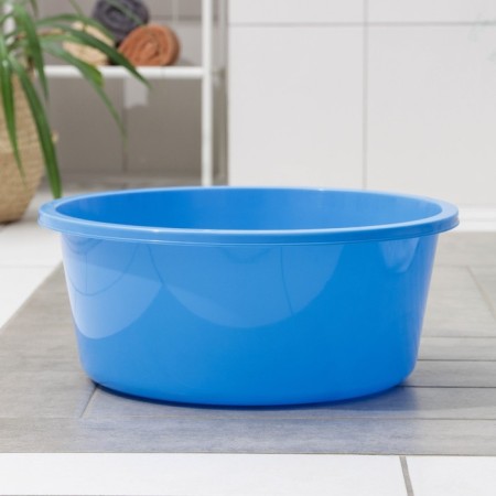Round pelvis "Clivia", 20 l, blue color