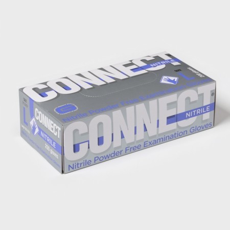 Nitril nitrile gloves, observation, non -sterile, size L, 200 pcs/UP (100 pairs), blue color-4