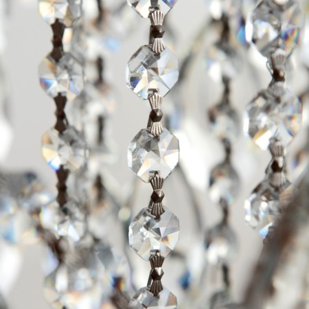 Snow chandelier 6x60W E27 chrome 54x54x45cm-7