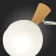 Ceiling EVOLUCE lamp. Sle220702-03. Catania. 3x40 watts, E14, 55x55x35 cm, white color, light wood