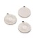Suspension "Coin" Sun, set 3 pcs., Color silver