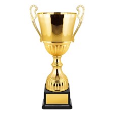 Cup with a metal bowl, plastic base, h = 37 cm, color gold
