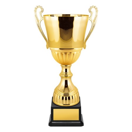 Cup with a metal bowl, plastic base, h = 37 cm, color gold