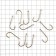 Hook Owner Tenkara Straight Weye Brown №8. 10pcs.