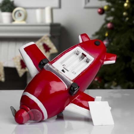 LED figure "Airplane" 23 × 13.5 × 22 cm, polystone, AAAX3 batteries (not in the kit), USB, glow of multi-2