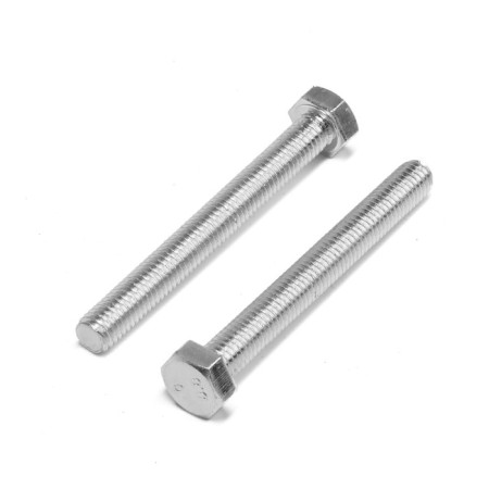 Bolt Stroybat, with a hexagonal head, galvanized, Din933, M8x70 mm, 3 pcs-2