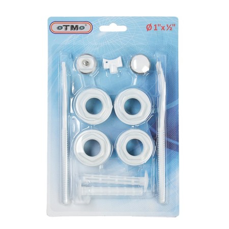 A set for connecting the radiator OTMO, 1 x 1/2 ", with two brackets, in a blister