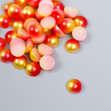 Decor "Gradient Orange-yellow" d = 6 mm 10g 200 pcs 5x2.5 cm mix-2