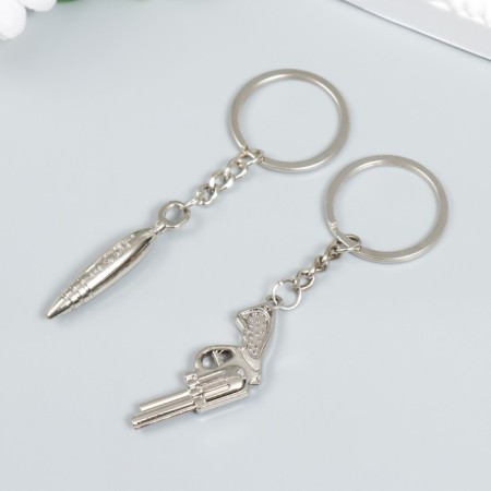 Trick Metal 2B1 "Revolver and bullet" silver 4x3 cm-2