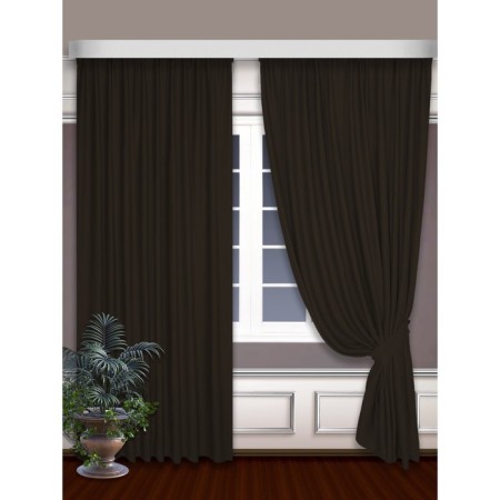 Software curtains, size 150x240 cm - 2 pcs, color wenge