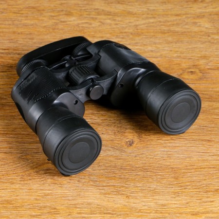 7x50 binoculars, “reserve”, black, ruby ​​lenses, with excavations on inserts-3