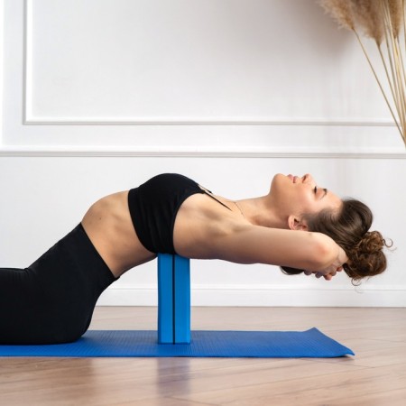 Sangh yoga block, 23x15x8, blue color-3