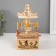 Souvenir musical mechanical tree "Carousel - Bear on Swan" 10x10x19 cm