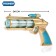 Cosmo pistol, light and sound effects, works from batteries, mix color