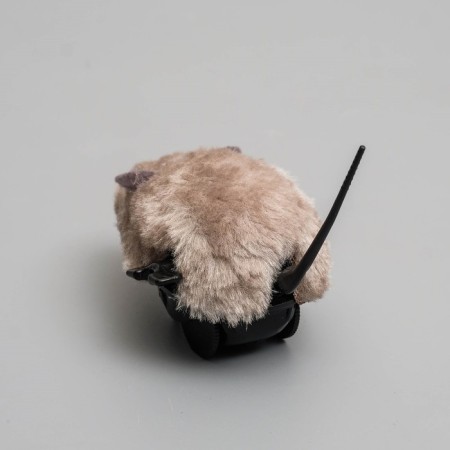 The mouse is a cloth fur small, 8.5 cm, gray-4