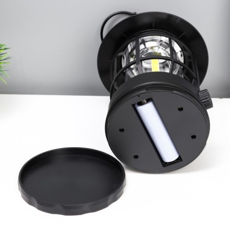 Night Light LED 5W USB AKB Dimmer Black 11.5x11.5x16.5 cm Risalux-6