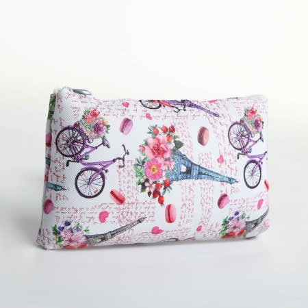 Cosmetic bag with lightning, white/multi -colored color