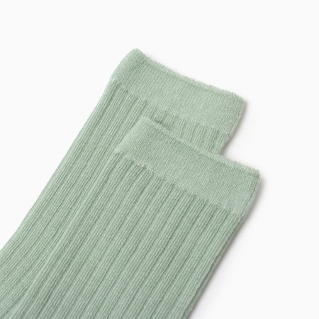 Гольфы детские 2 пары Крошка Я BASIC LINE, 10-12 см, зеленый/ бежевый-1