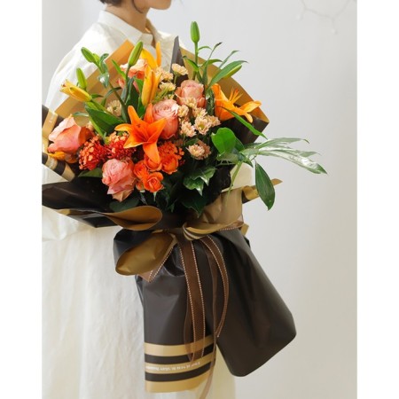 Matte film for flowers "Boston", green, 57 cm x 5 m-4