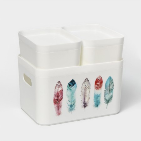 Set of Serenity Organizers, snow-white color