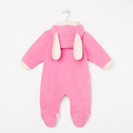 Combineson children with ears, color pink/print, height 68-74 cm (22)-5
