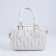Bag Cross-Bodi with a zipper, white color