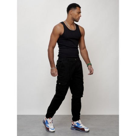 Cargo jeans, size 44-46, black color-6