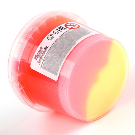 Slime "Zepfirka", the color is red, yellow 100 g-2
