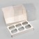 Confectionery folding box for 6 cupcakes, white 23.5 x 16 x 14 cm