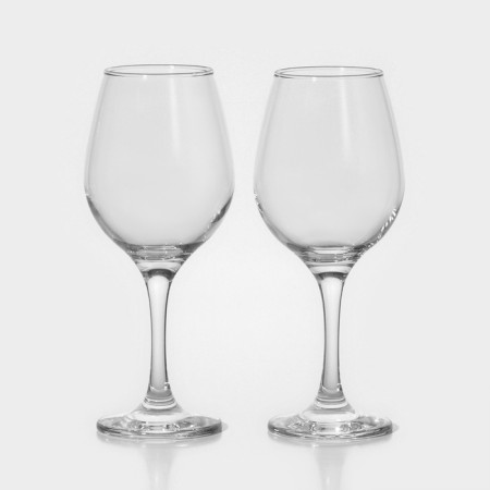 A set of glass glasses for the wine "Ambert", 365 ml, 2 pcs