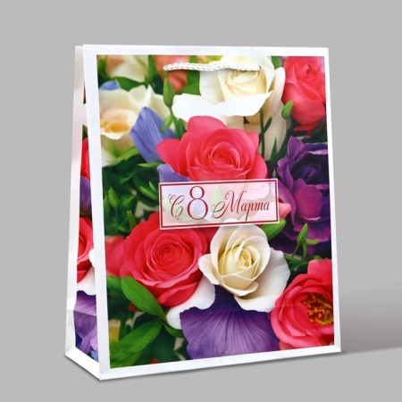 Laminated package "since March 8", Ml 21 x 25 x 8 cm