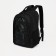 School backpack with reflective elements, "saxi", 2 parts on zippers, 4 external pockets, black/green color