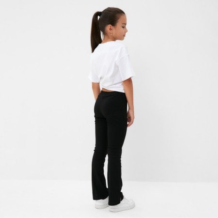 Children's pants with cuts KAFTAN, p. 38 (146-152 cm), black-6