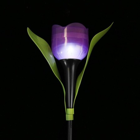 Garden lamp on the solar battery "Violet Tulip", 4.5 × 29 × 4.5 cm, 1 LED, glow white-6