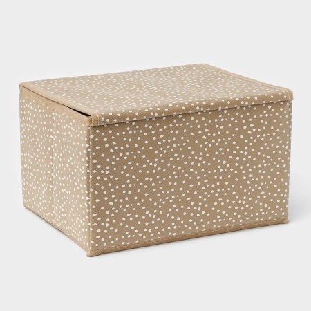 Storage box "Points", 26 × 20 × 16 cm, beige color-5