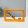 Souvenir Ceramics "Cats Mouse - Pursuit. Rectangle" Orange with gold 5.5x21.5x13 cm