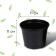 Pot for seedlings, 520 ml, D = 11 cm, h = 11 cm, black, Greengo