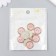 Decor for creativity plastic "Butterfly in the circle" pink, gold 0.3x1.8x1.8 cm