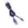 Cable MaxVI MCM -01L, Lightning - USB, 2 A, 1 m, magnetic, nylon, backlight, blue